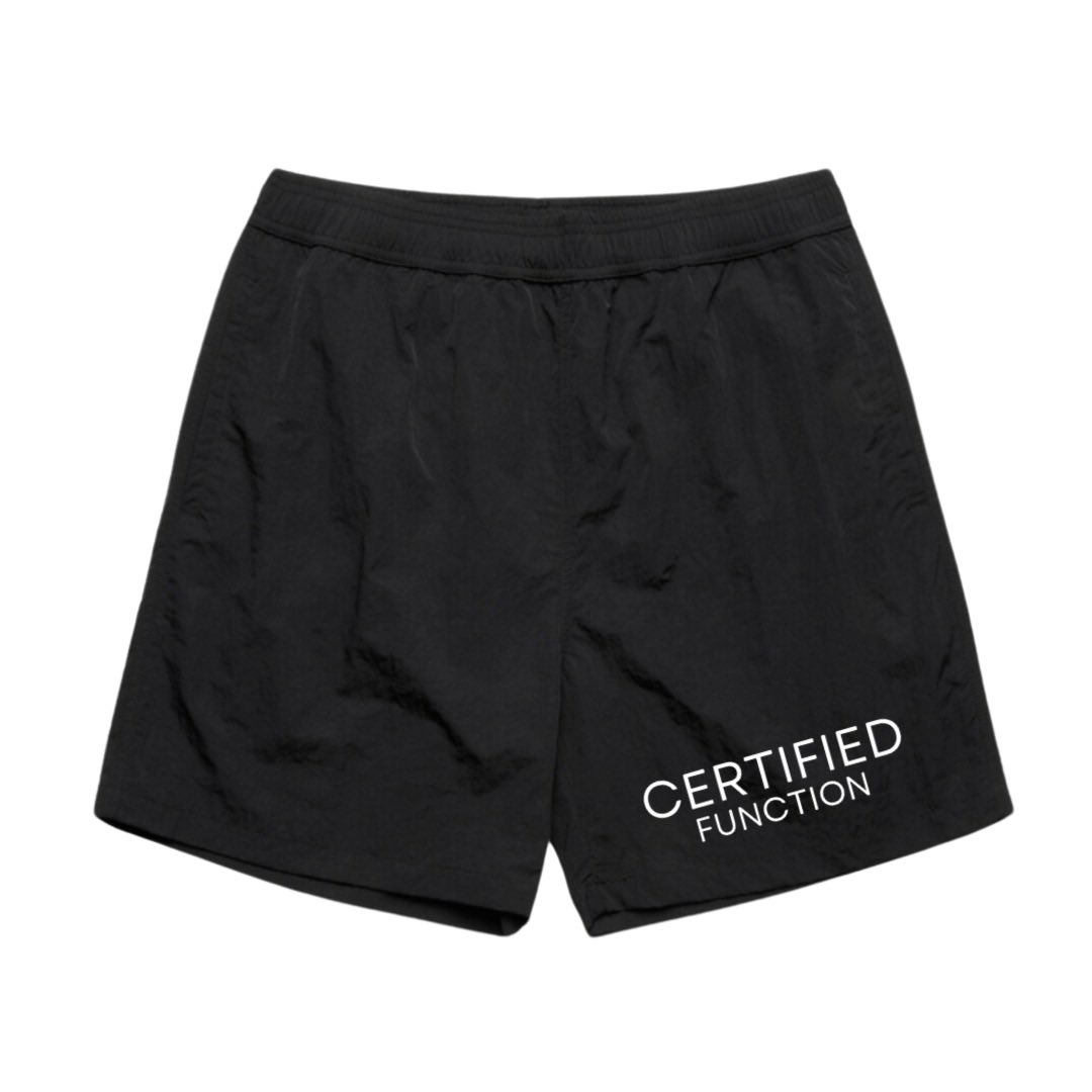 Certified Function Crinkle Swimming Shorts Black